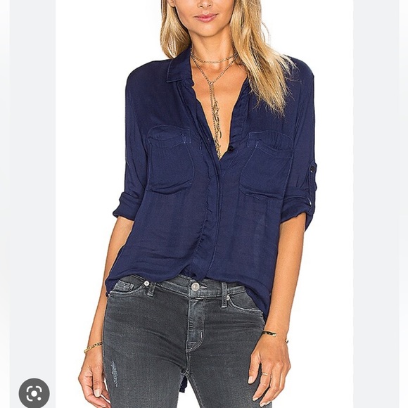 Bella Dahl Tops Bella Dahl Split Back Button Down Shirt Poshmark